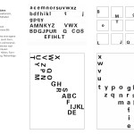 Typografische Übungen - Buchstaben & Zeichen II