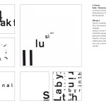 Typografische Übungen - Zeile / Kolumne I